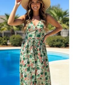 Floral Midi Cottagecore Dress by Lost & Wander
